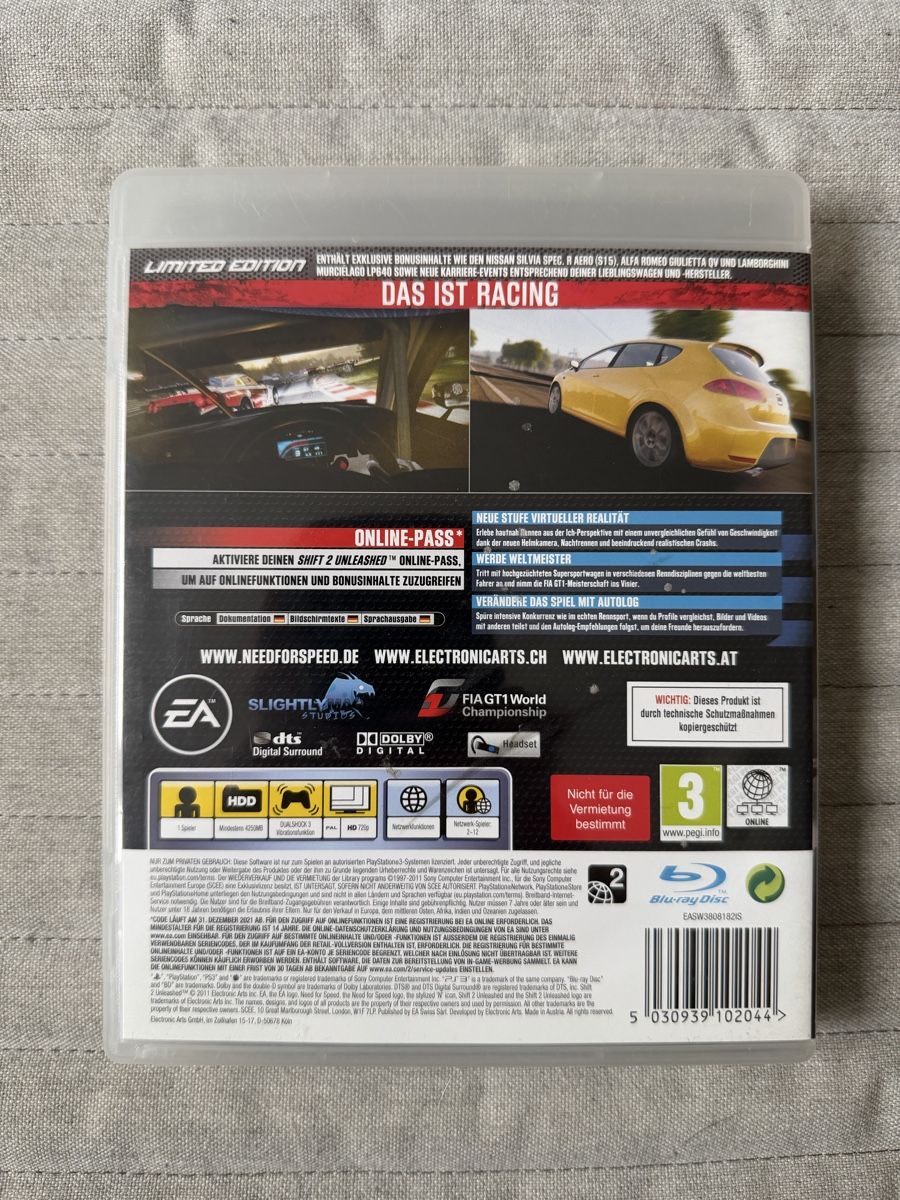 Sony Giochi: Need for Speed Shift 2 Unleashed für PS3 – Usato da Thunstetten venduto da Virus_33 2