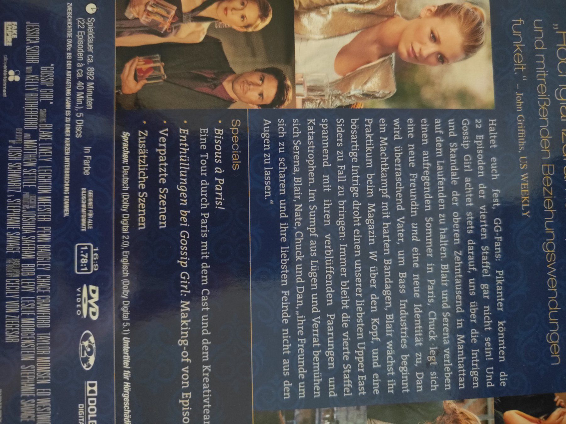 Alle DVDs: Gossip Girl Staffel 4 – Gebraucht aus Tenniken von Pasci1990 1