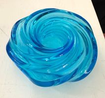 🟢 Bougeoir verre Murano aquaby Vistosi 2014 Nestlé Leuchter