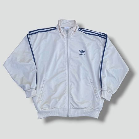 Adidas streetwear cream track jacket vintage trainingsjacke