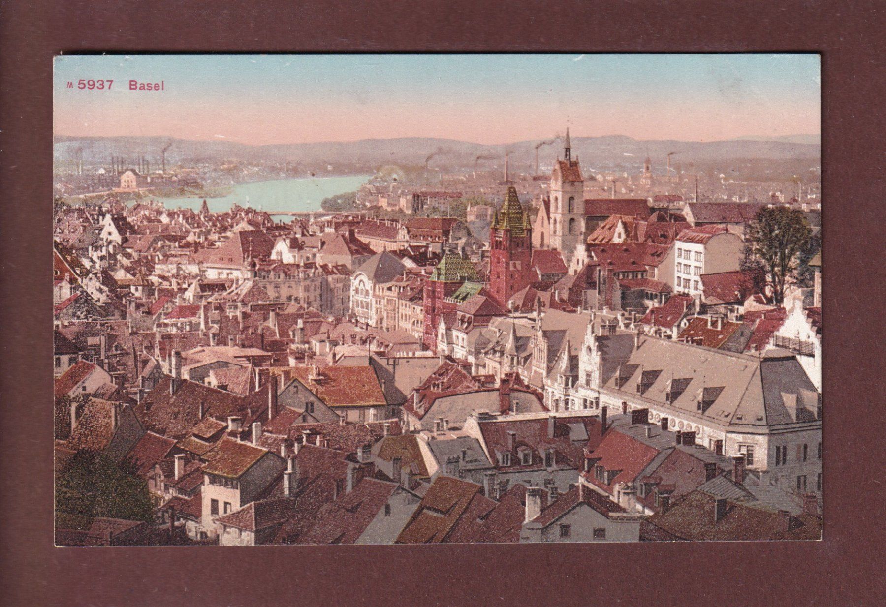 Cartoline postali: BASEL - Teilansicht – Usato da Pully venduto da nicecards