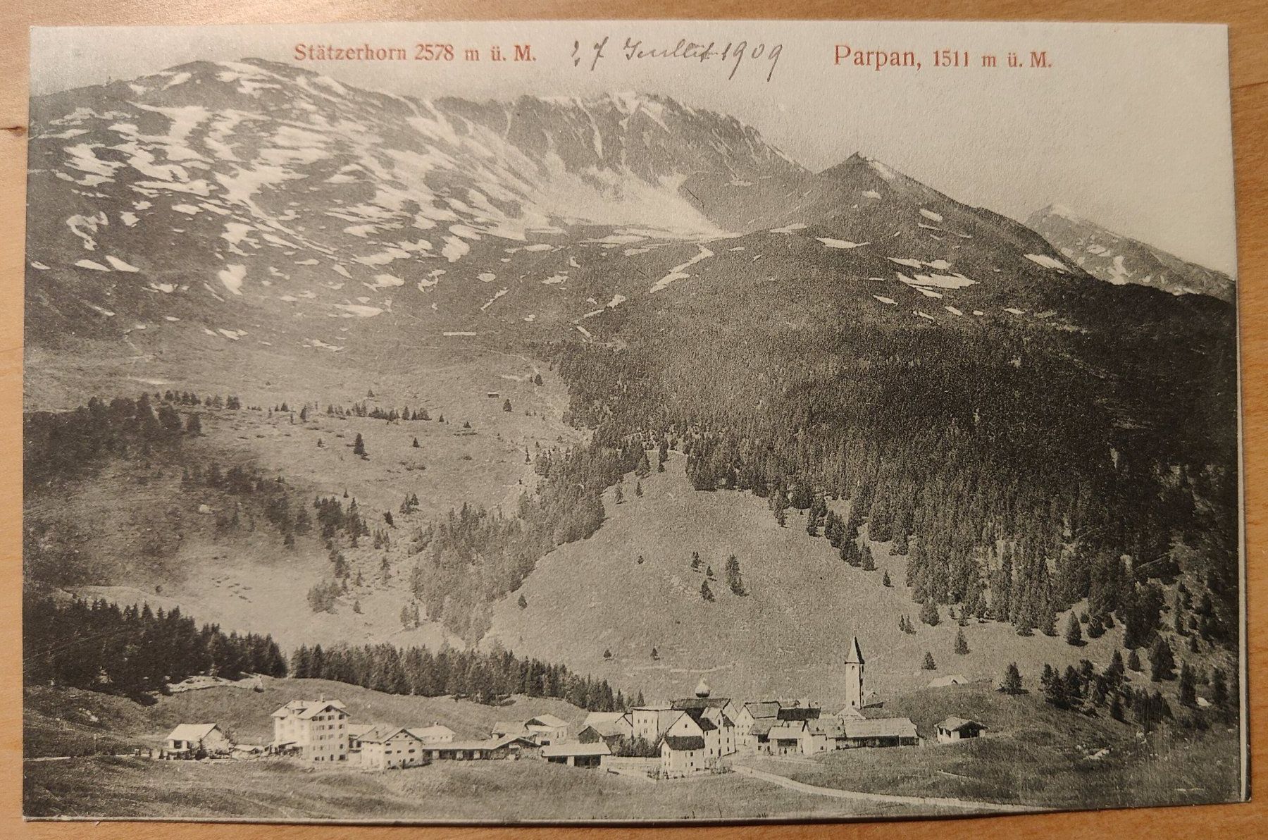 Cartoline postali: Stätzerhorn Parpan um 1905 – Usato da St. Erhard venduto da Chaeferli6