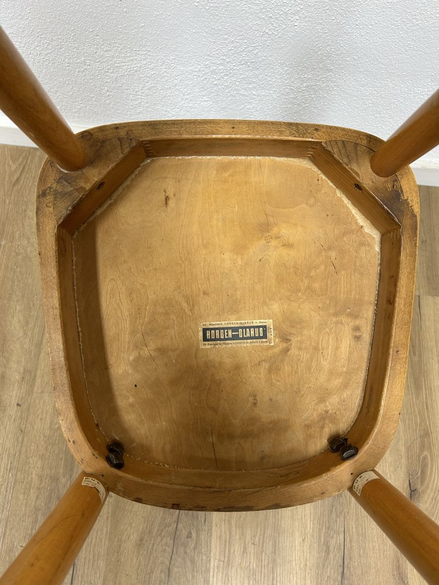 Horgen Glarus Stühle: Beizenstuhl „Moser“ Horgen Glarus – Gebraucht aus Basel von Sackmann 5