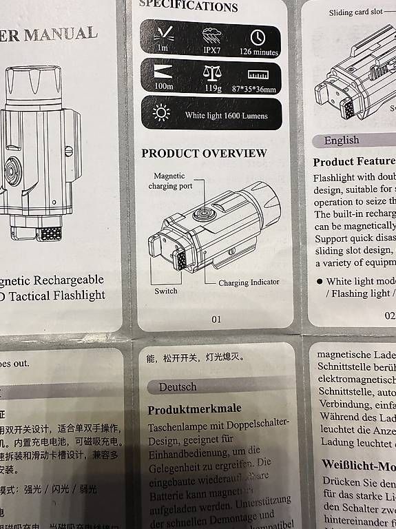 Lampade: Gun Light 1600lm – Usato da Römerswil LU venduto da Wemont