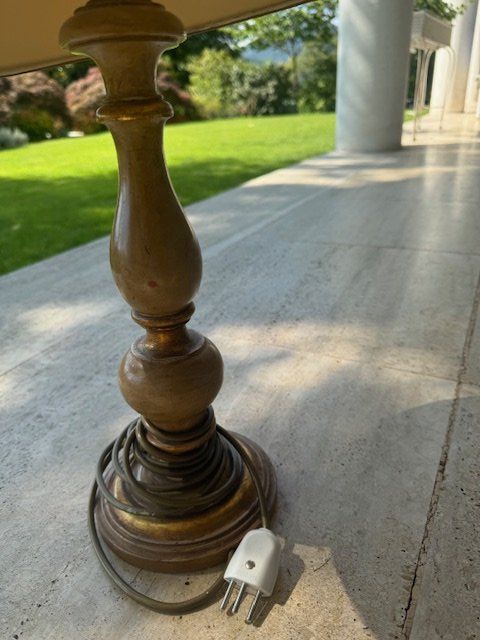Lampen: LAMPADA ANNI 60BASE LEGNO FUNZIONANTE – Gebraucht aus Davesco-Soragno von kappas 4