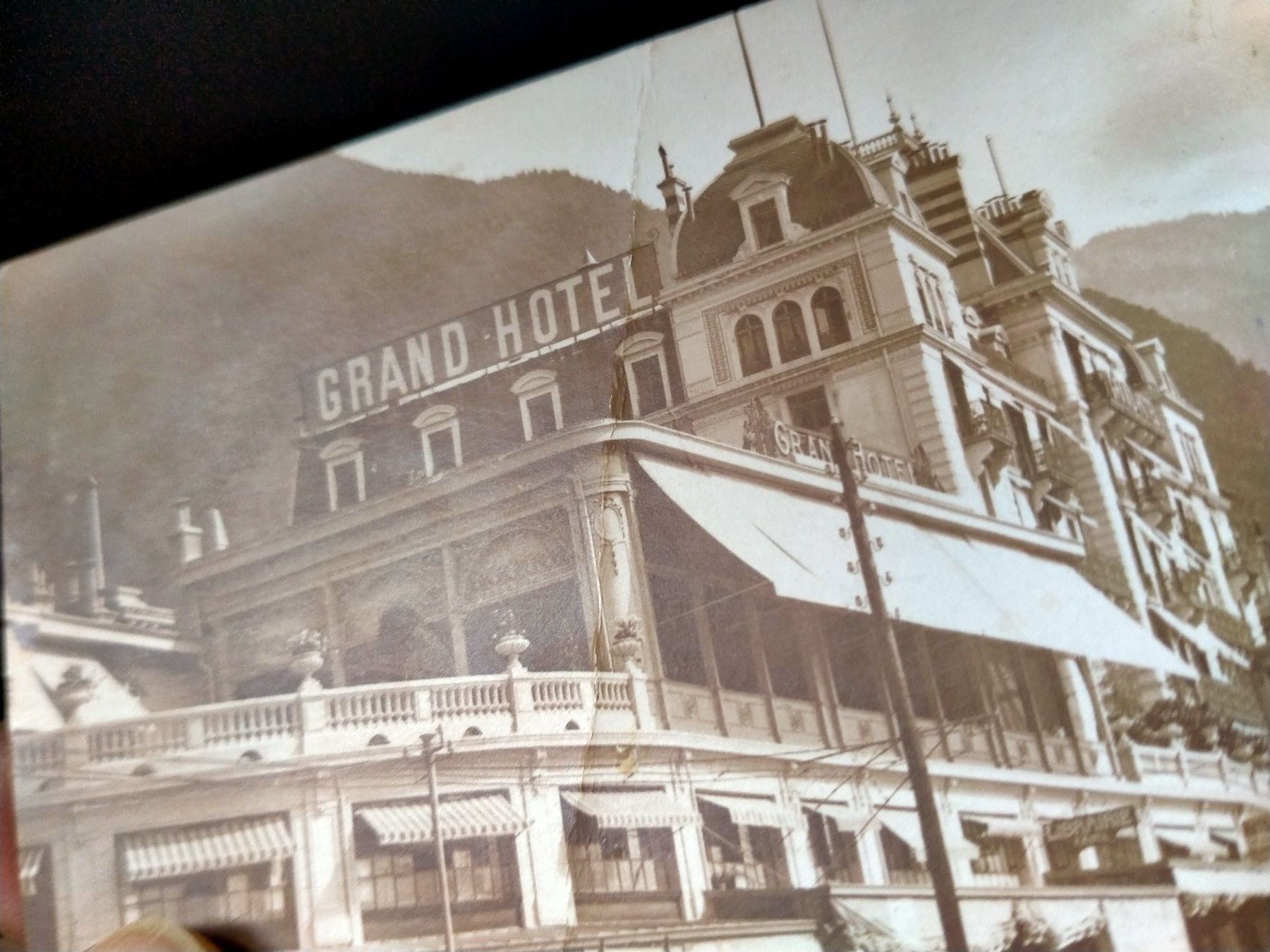 Cartoline postali: Territet / Waadt Grand Hotel Oldtimer – Usato da Küssnacht am Rigi venduto da cartolina-1 4