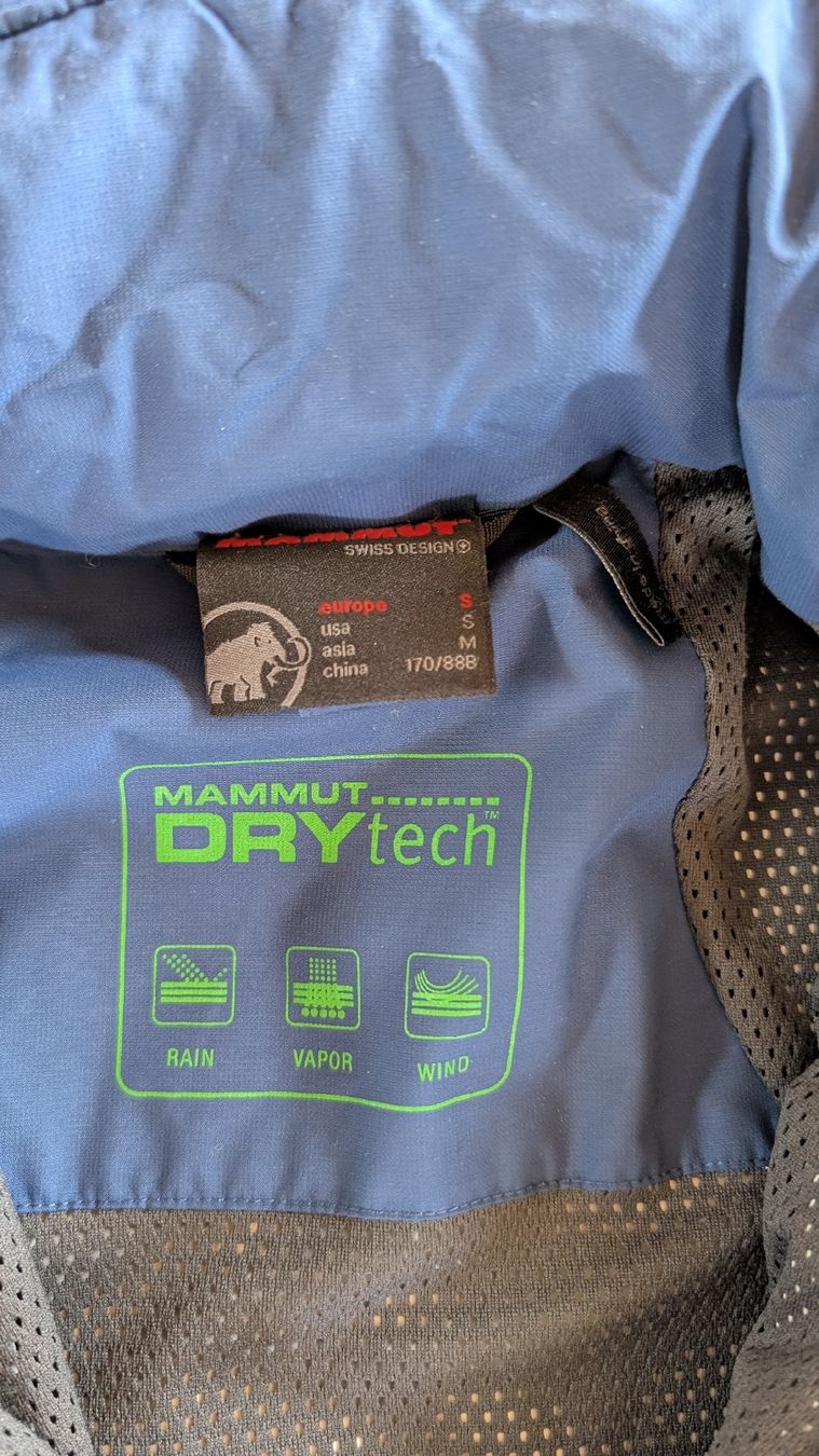 Mammut Vestes: MAMMUT - Veste de Pluie Doublée, Taille S – D'occasion à Haute-Nendaz par DetoutDerien 3