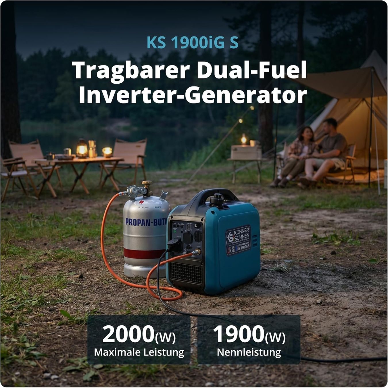 Generatori di corrente: Inverter Stromerzeuger KS 1900iG S 2000W Dual Notfall Strom – Nuovo e nell'imballaggio originale da Hundwil venduto da pak_7zvn 1