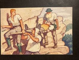 Schweiz 1921 Bundesfeierkarte Verwundetentransport postfr.