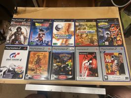 Jeux PlayStation 2 lot 10 jeux divers bon état