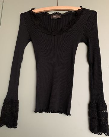Stylishes Top mit Spitzenbesatz - rosemunde copenhagen Gr. S