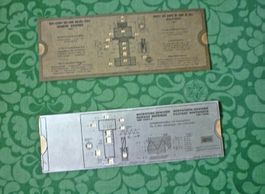 2 Vintage Mess-/Rechenhilfen - Metrische/ Whitworth Gewinde