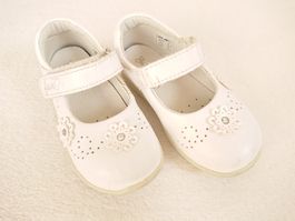 Mädchen Halbschuhe Gr. 22 Weiss Bärenschuhe
