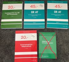 Jura Studium-Bücher zum verkaufen