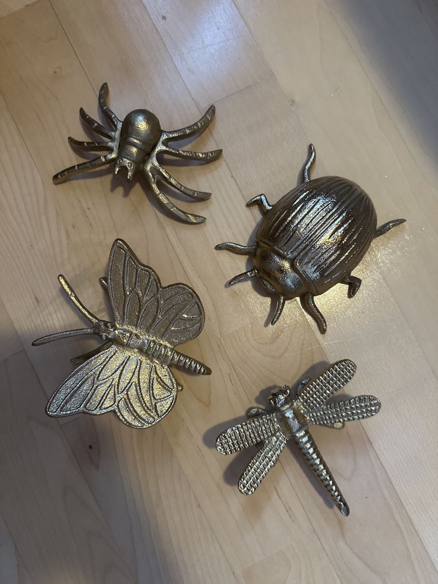 Alle Dekorationen: Goldige Käfer Deko: 4er Set mit Libelle, Käfer, Schmetterlig – Neu (gemäss Beschreibung) aus Hergiswil NW von kaufe_at_kaufmann