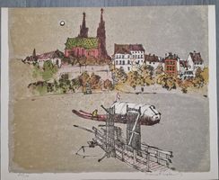 Basler Münster mit Fähre