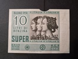 Italie, bon d'essence 