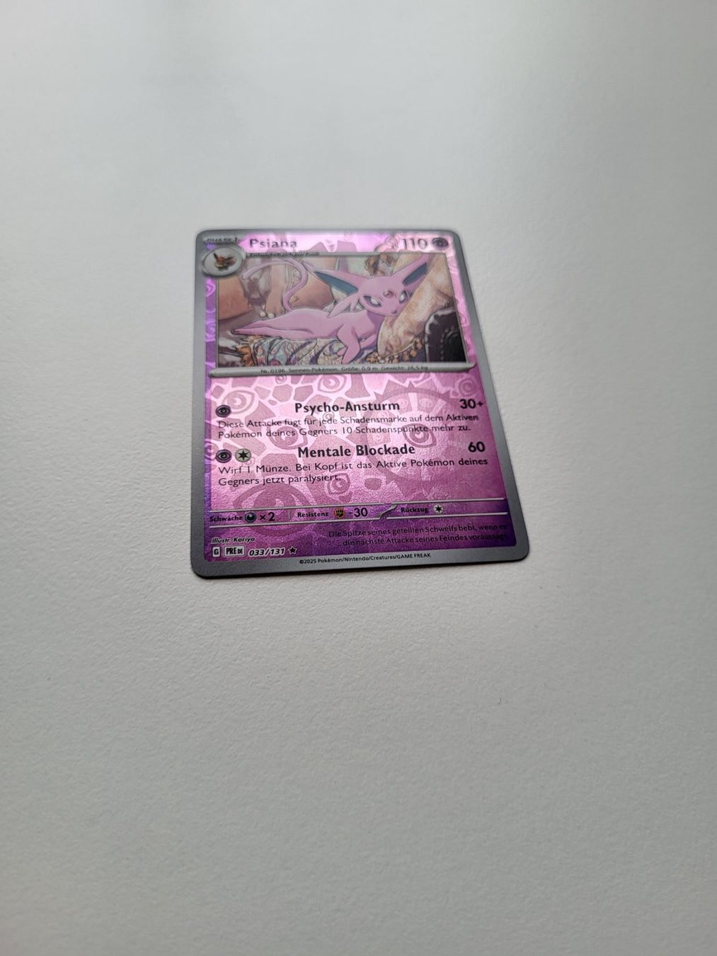 Pokémon Carte collezionabili: Espeon (Prismatic Evolutions 033/131) – Usato da Erlenbach ZH venduto da ram_mjn5 1