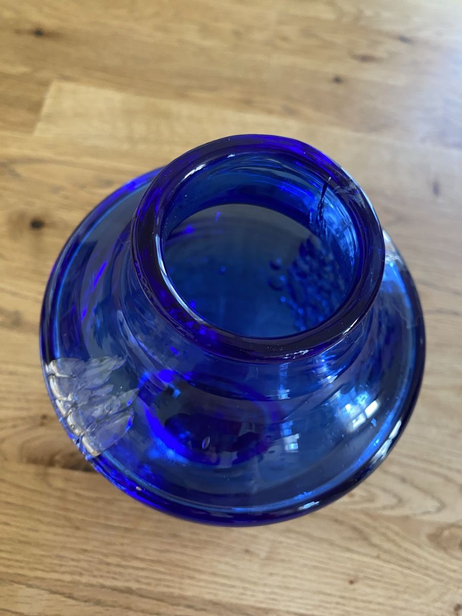 Vasi & Recipienti: Schöne Kristallvase Blau – Usato da Flawil venduto da Naphtali 4