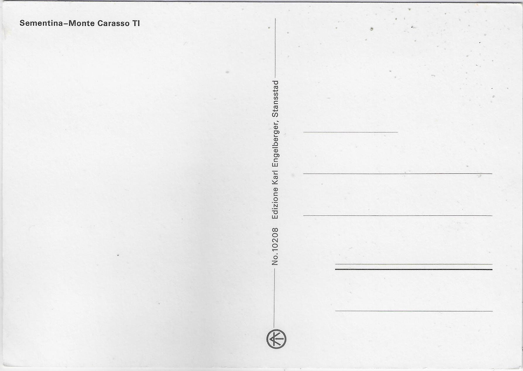 Cartoline postali: Sementina - Monte Carasso – Usato da Ettingen venduto da Kartenplanet 1