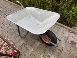 Schubkarre Karette verzinkt, gebraucht, funktionstüchtig