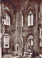 Nürnberg, St. Lorenz, Sakramentshäuschen, um 1955