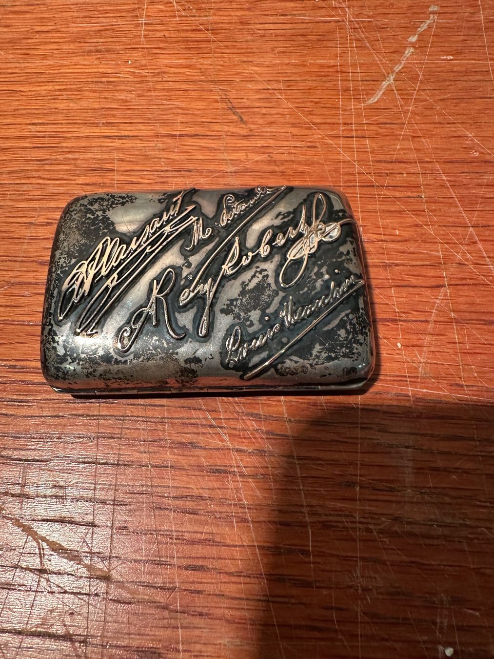 Barattoli: Boite à cigarettes signee, collection, ancienne argent – Usato da Lausanne venduto da artnouveau04 1