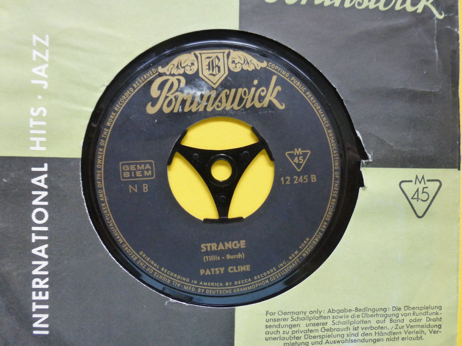 Dischi in vinile: Patsy Cline – She's Got You / Strange – Usato da Zürich venduto da Swiss57 1