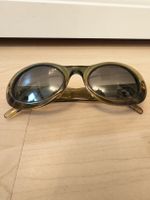 Sonnenbrille Gucci olivgrün ovaler Rahmen guter Zustand