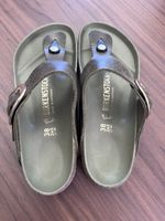 Birkenstock, Gizeh Big Buckle, Olivengrün, Gr. 38, NEU