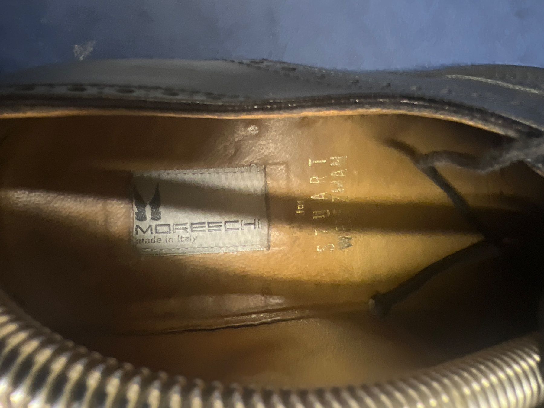 Stuart Weitzman Herrenschuhe: Herren Echtleder Schuh Stuart Weitzmann gr.42(h) – Gebraucht aus Rorschach von  3