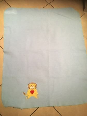 Coperte: Kinder Decke blau mit Löwe – Nuovo (secondo la descrizione) da Bergdietikon venduto da antovale