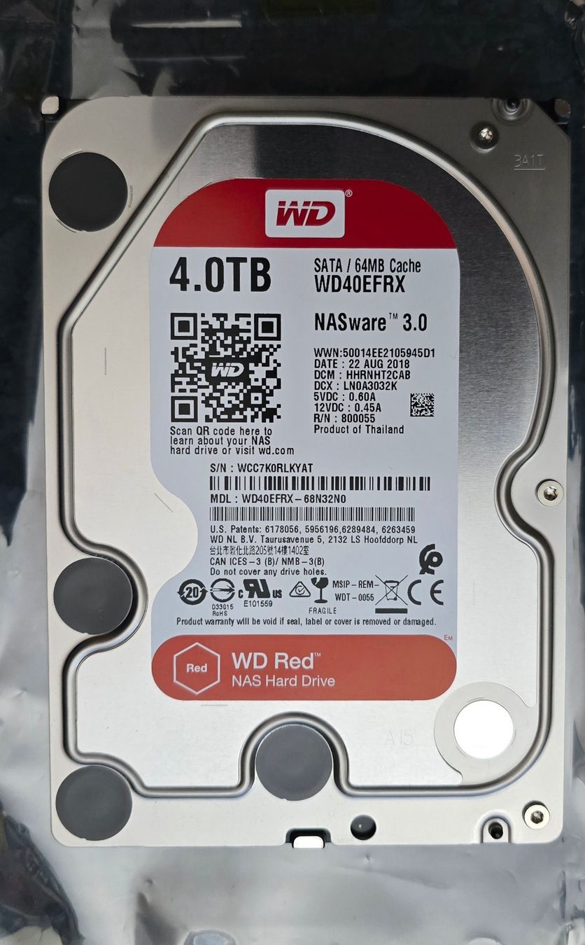 Western Digital Dischi rigidi: 4TB WD RED NAS HDD – Usato da Erlinsbach venduto da tiansisi