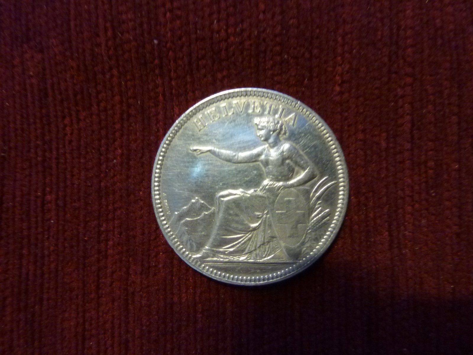 Tutti le monete: 5 Franken 1874 B. Silber – Usato da Altstätten SG venduto da Toscana1 2