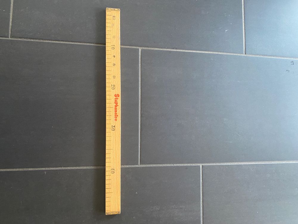 Holzmassstab 50 cm, Lineal, Metermass, Zollstock, geeicht (Gebraucht ...