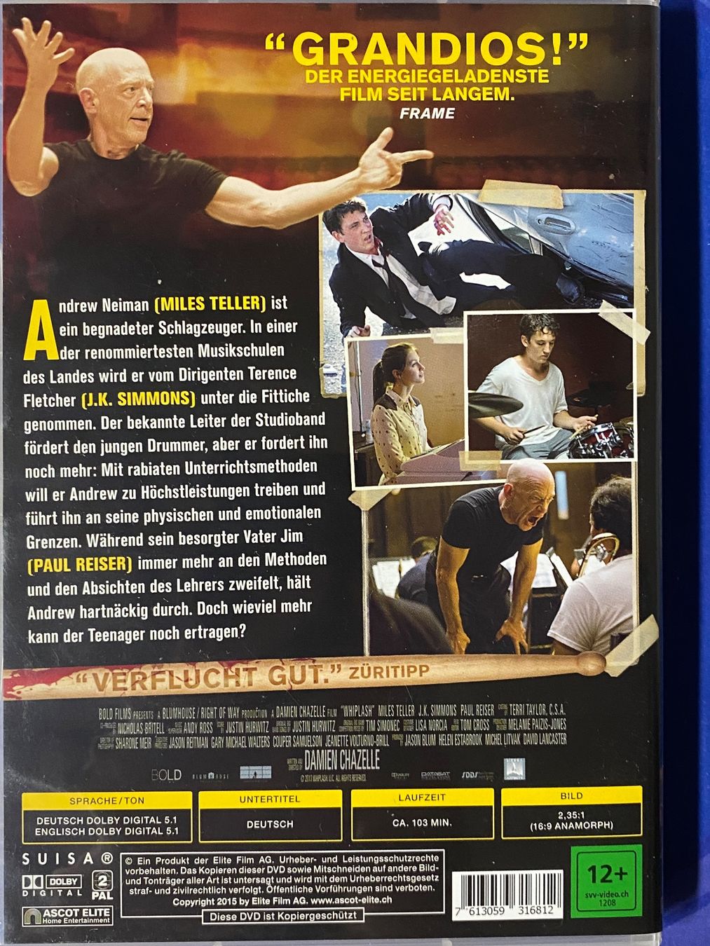 Tous les DVDs: Whiplash – D'occasion à Muri b. Bern par AdidasCollector 2
