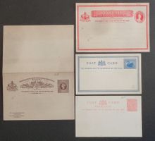 QUEENSLAND + WEST AUSTR.+ TASMANIA: 4 Postal Stationaries, *