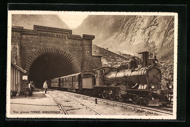 Cartes postales: Goeschenen, Gotthardbahn, Der grosse Tun – D'occasion à Berlin par bartko-reher