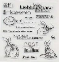 Silikonstempel Ostern Lieblingshase