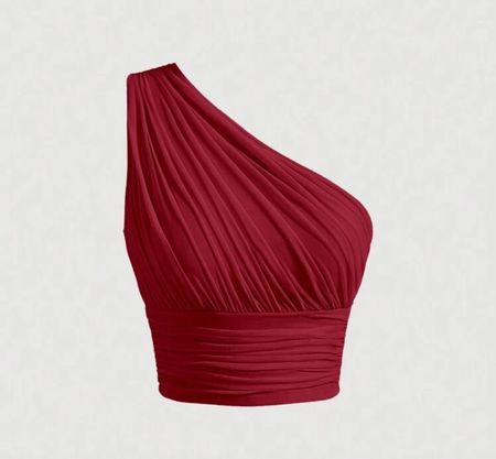 Rotes One-Shoulder Top, Grösse M, ideal für den Sommer!