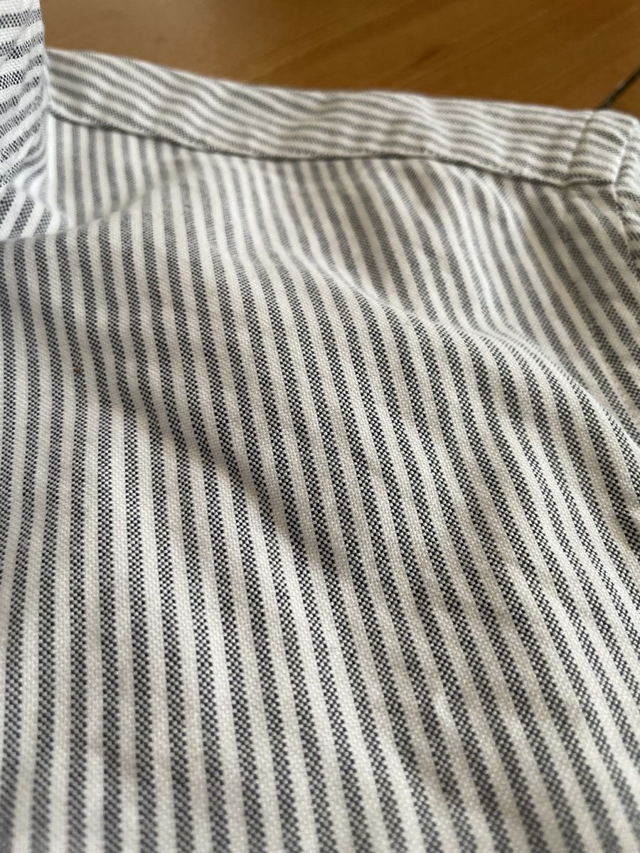 Camicie: Gitman Bros Vintage Hemd Weiss/Graue Striche - S – Usato da Zürich venduto da Rollladen 4