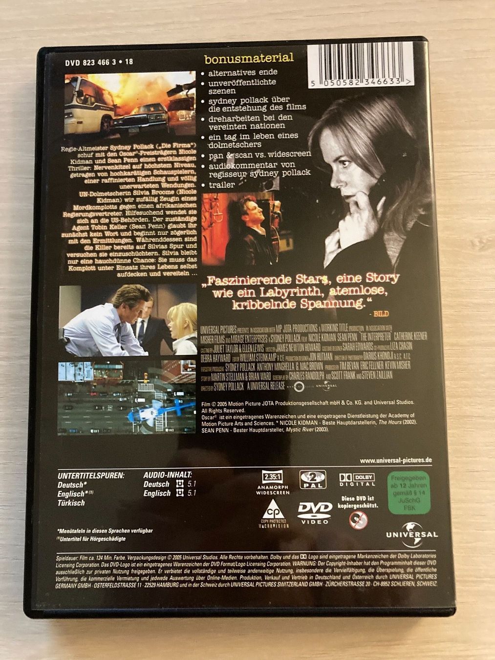 Tous les DVDs: Die Dolmetscherin – D'occasion à Brütten par voene77 1