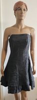 Neues schwarzes, trägerloses Minikleid, Grösse M