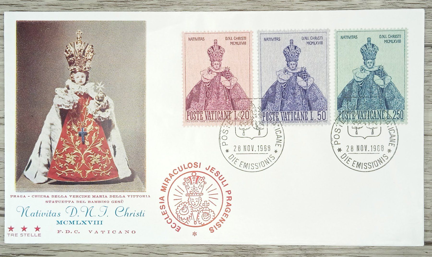 Tutti i francobolli: TR15 Enveloppe + Timbre Vaticane 1968 – Usato da Cousset venduto da Patrick_Collections