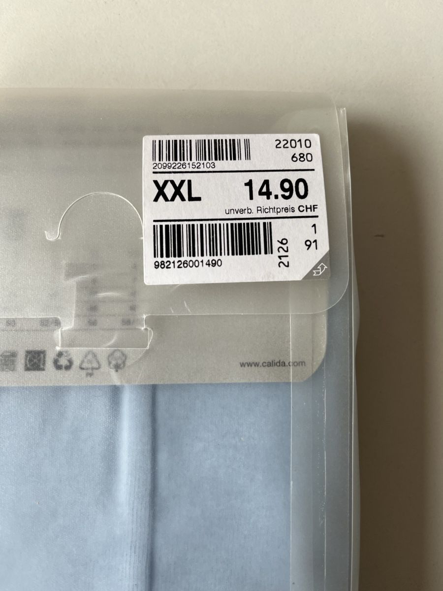 Calida Biancheria intima: CALIDA Unterhose hellblau XXL – Nuovo e nell'imballaggio originale da Ins venduto da Baj 3