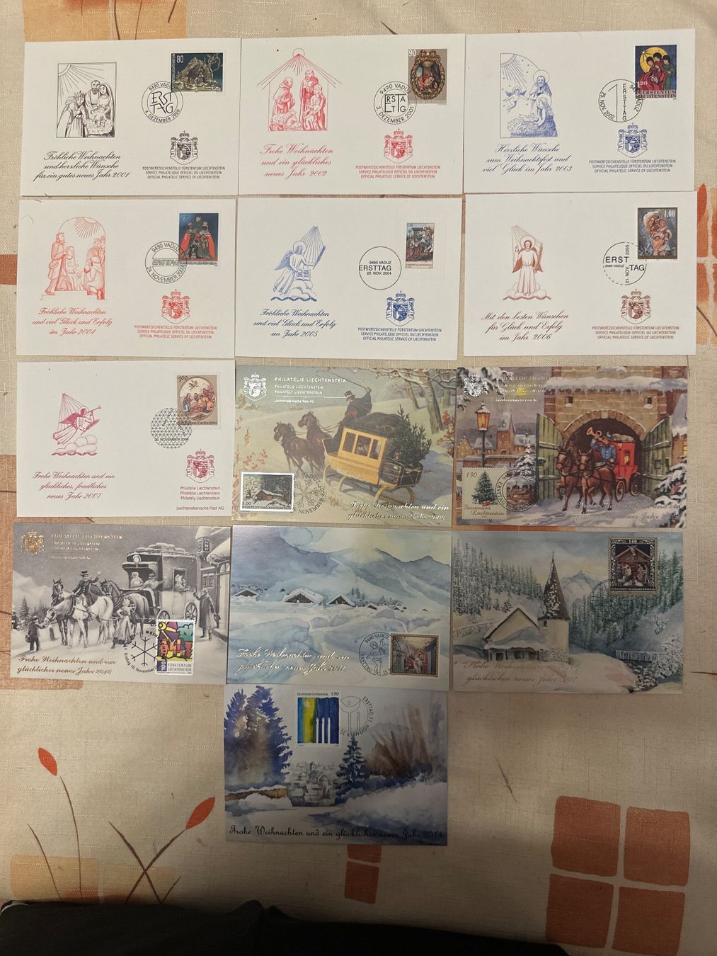 Tutti i francobolli: Weihnachtskarten-Sammlung, Ersttagsbriefe – Nuovo (secondo la descrizione) da Schaffhausen venduto da D-MAC