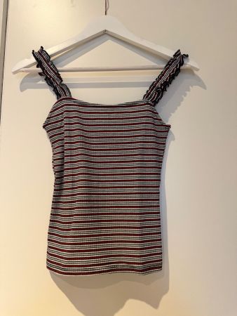 Top, gestreift, Rüschen, Grösse S