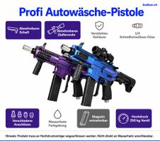 Taktische Hochdruck-Waschpistole Komplett-Set 5 Designs