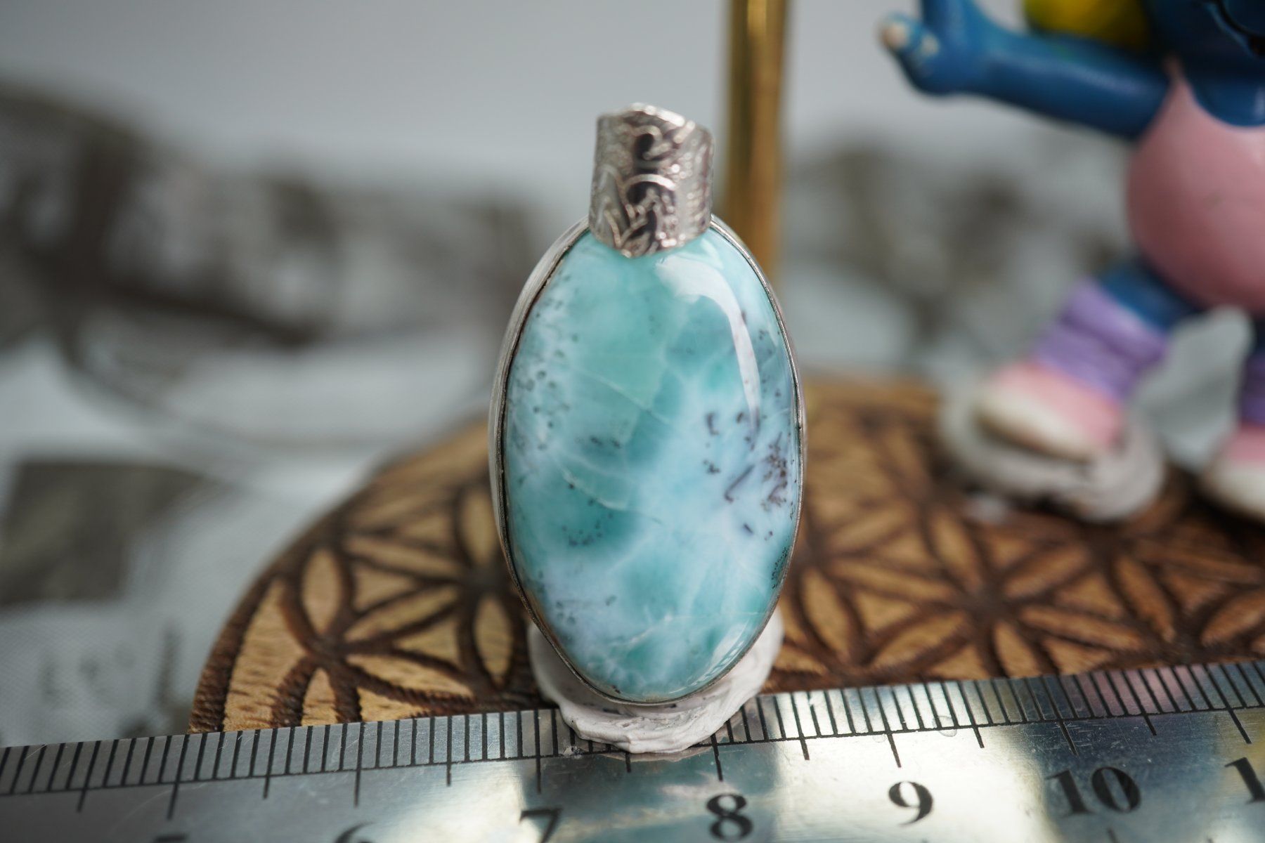 Minerali & Pietre curative: Larimar    Top Anhänger     eingefasst  TOPSTONE – Nuovo e nell'imballaggio originale da Eschenbach SG venduto da topstone 8