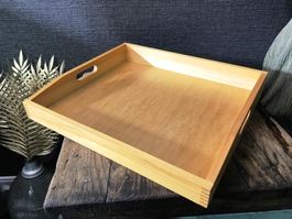 Tablett Serviertablett, aus Holz  Schön
